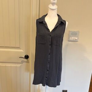 Z Supply Charcoal Sleeveless Top